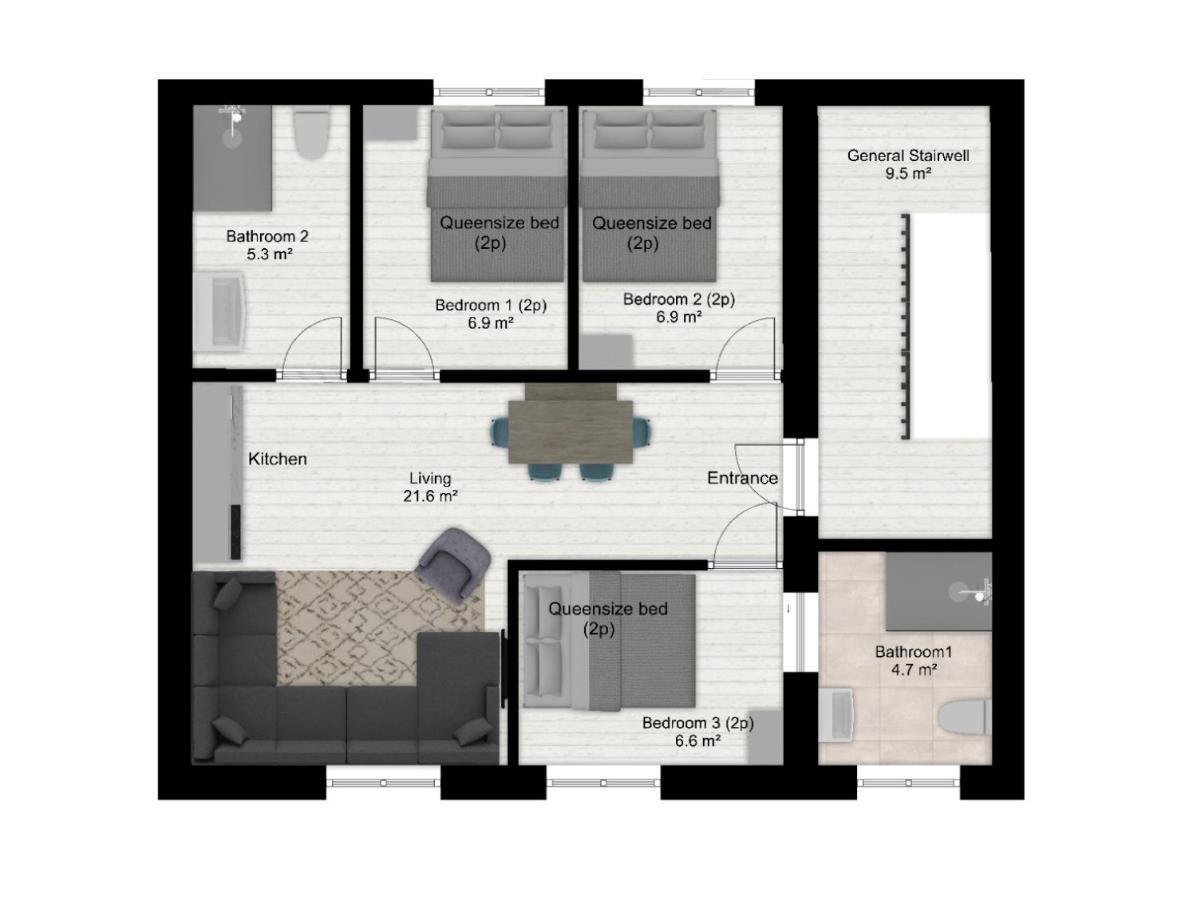 Authentic Stays - 6P-Apartment 아이스덴 외부 사진